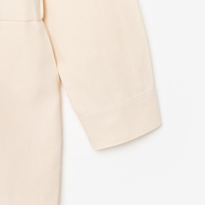 Комбинезон для девочки MINAKU: Casual collection KIDS, бежевый, рост 122 см