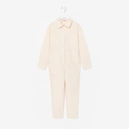 Комбинезон для девочки MINAKU: Casual collection KIDS, бежевый, рост 134 см