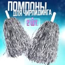 Помпоны для чирлидинга 2 шт., серебряные