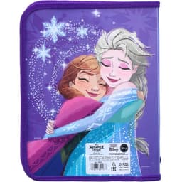 Папка пластиковая для тетрадей А5, на молнии, «Холодное сердце»