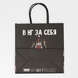 Пакет подарочный новогодний «Вообще не отвечаю», 22×22×11 см