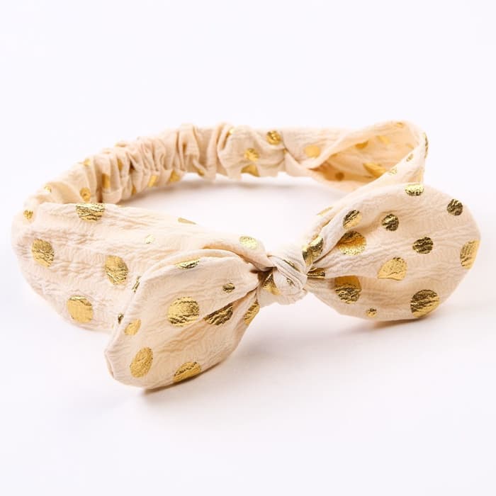 Повязка на голову для мамы и дочки Крошка Я «Family look» 2 шт., бежевый