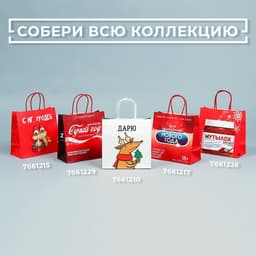 Пакет подарочный новогодний «Уродец», 22 х 22 х 11 см