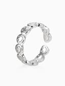 Кольцо «Тренд» смайлики, цвет серебро, безразмерное