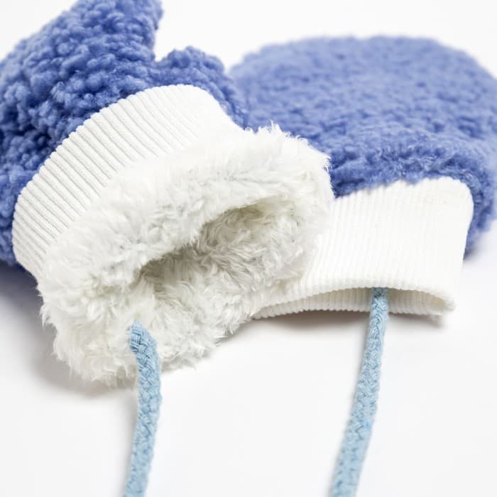 Варежки зимние детские MINAKU, синие, размер 15-16 (17 см)