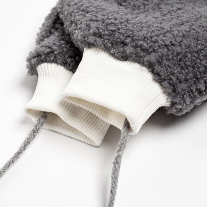 Варежки зимние детские MINAKU, серые, размер 15-16 (17 см)