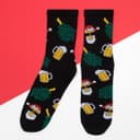 Носки новогодние мужские KAFTAN «Банька НГ», размер 41-44 (27-29 см), чёрные