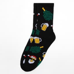 Носки новогодние мужские KAFTAN «Банька НГ», размер 41-44 (27-29 см), чёрные