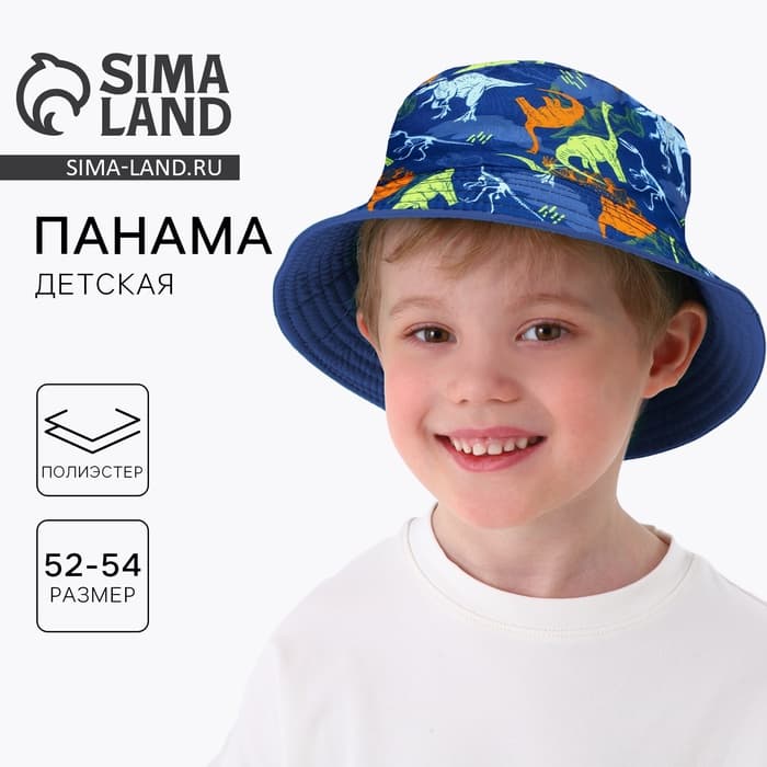 Панама детская «Динозавры», р-р 52-54