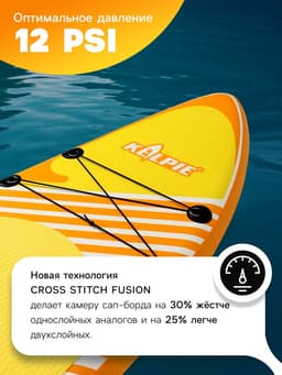 Сапборд надувной универсальный KELPIE 9.5", 290×80×15 см