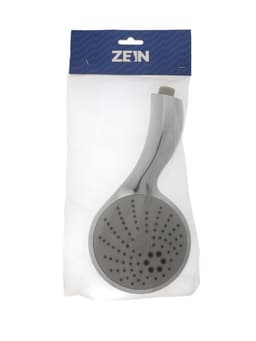 Лейка для душа ZEIN Z0013, большая, пластик, 3 режима, цвет хром