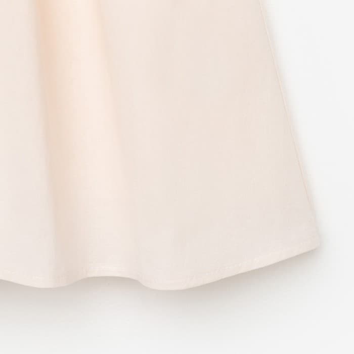 Платье для девочки MINAKU: Cotton Collection цвет бежевый, рост 122