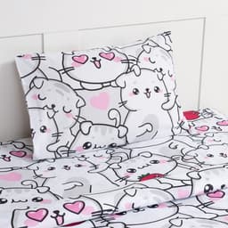 Постельное бельё 1.5-спальное «Этель» Sweet cats, бязь