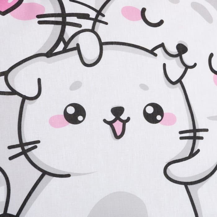 Постельное бельё 1.5-спальное «Этель» Sweet cats, бязь