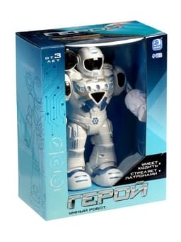 Робот «Герой», световые и звуковые эффекты, работает от батареек, цвет синий