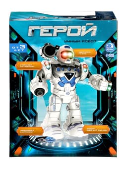 Робот «Герой», световые и звуковые эффекты, работает от батареек, цвет синий