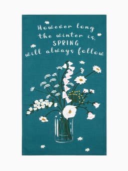 Набор кухонных полотенец «Доляна» Hello spring, 35×60 см -4 шт., 100% хлопок, вафля 160 г/м²