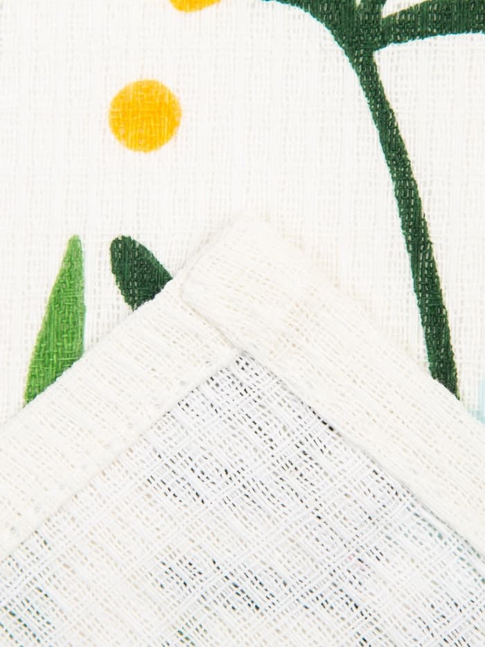 Набор кухонных полотенец «Доляна» Hello spring, 35×60 см -4 шт., 100% хлопок, вафля 160 г/м²
