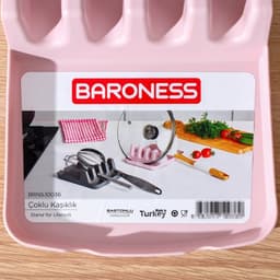 Подставка для крышек и кухонных принадлежностей BARONESS, 14×18×5 см, пластик, МИКС