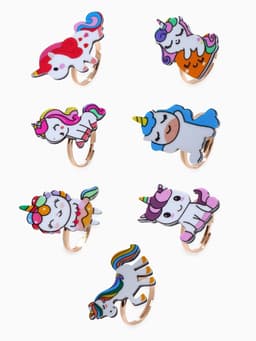 Кольцо «Выбражулька. Единороги», форма МИКС, разноцветное, безразмерное