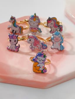 Кольцо «Выбражулька. Единороги», форма МИКС, разноцветное, безразмерное