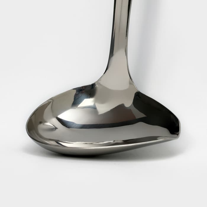 Ложка для соуса из нержавеющей стали Доляна Everyday, 50 мл, 26.5×10 см, толщина 3 мм, серебристая