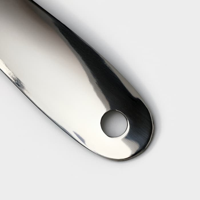 Ложка для соуса из нержавеющей стали Доляна Everyday, 50 мл, 26.5×10 см, толщина 3 мм, серебристая