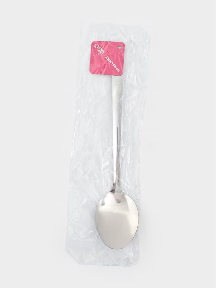 Ложка разливательная из нержавеющей стали Доляна Everyday, 38×7 см, толщина 3 мм, серебристая