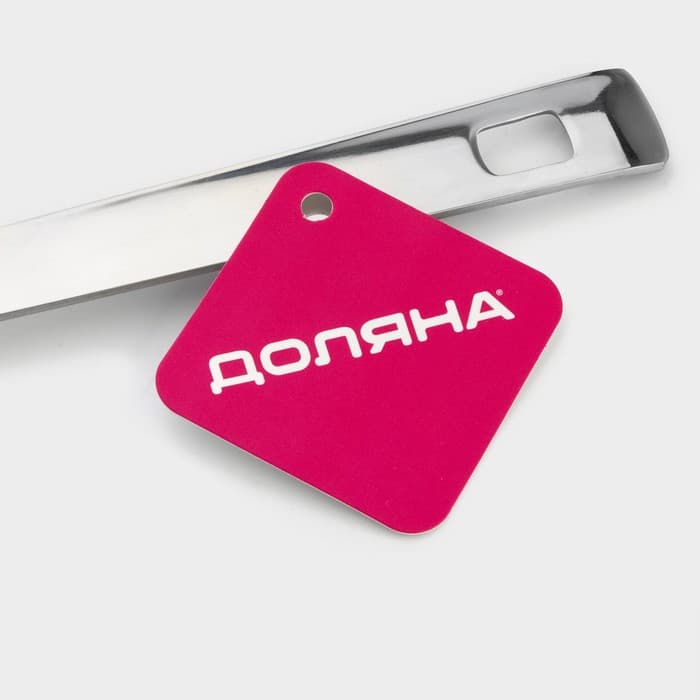 Ложка разливательная из нержавеющей стали Доляна Everyday, 38×7 см, толщина 3 мм, серебристая