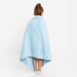 Полотенце детское «Крошка Я. Зайчик», 70×140 см, голубое