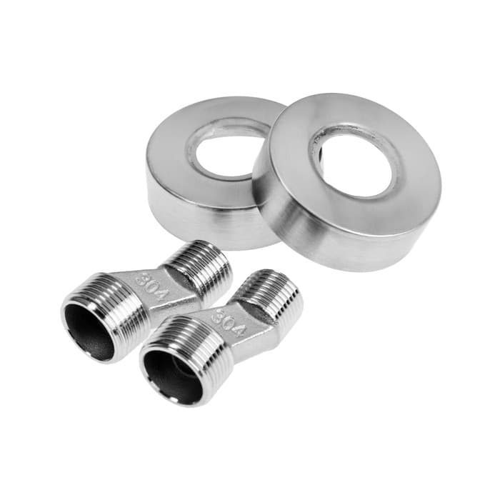 Душевая система ZEIN ZS-2, смеситель, тропическая и ручная лейка, нержавеющая сталь, сатин