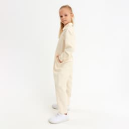 Комбинезон для девочки MINAKU: Casual collection KIDS, бежевый, рост 128 см