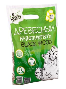 Наполнитель древесный "КОТЭ" Blackwood, 5 л