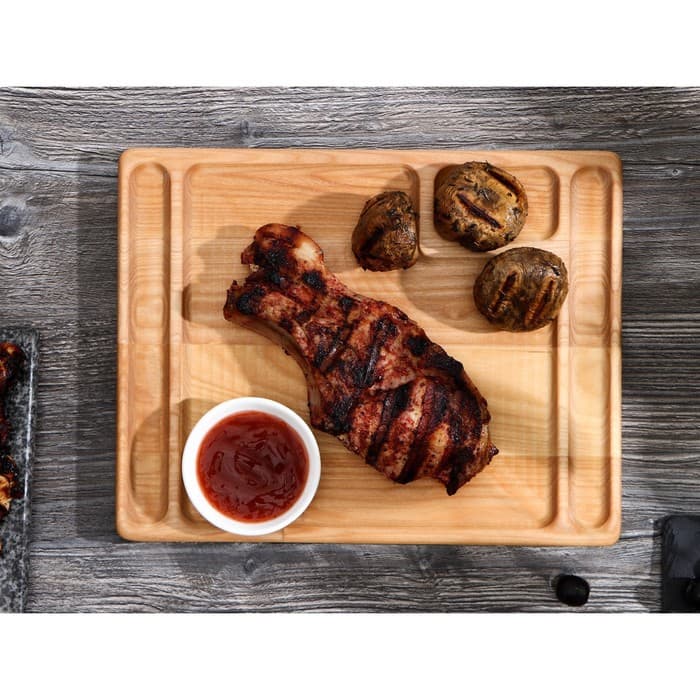 Доска для подачи стейка Adelica, 28×22×1.8 см, дерево берёза