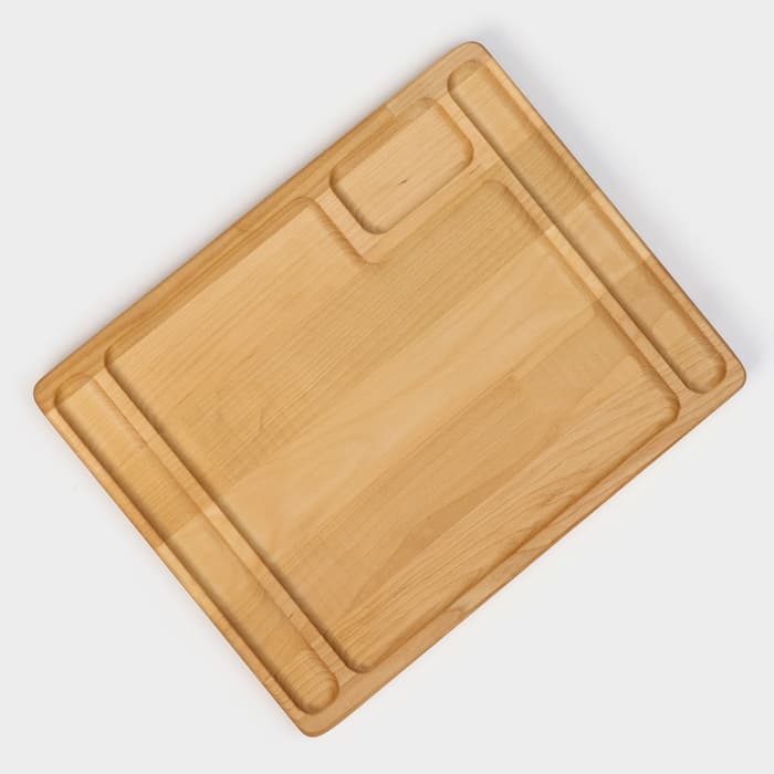 Доска для подачи стейка Adelica, 28×22×1.8 см, дерево берёза