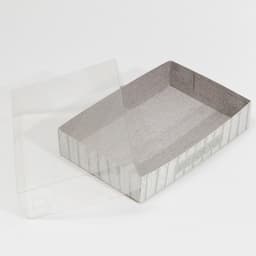 Кондитерская упаковка, коробка для макарун с PVC крышкой, «Дерево», 18×12×3.5 см