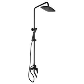 Душевая система «ОПТИМА» 14445, однорычажная, тропический душ, лейка, чёрная