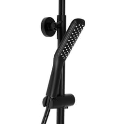 Душевая система «ОПТИМА» 14445, однорычажная, тропический душ, лейка, чёрная