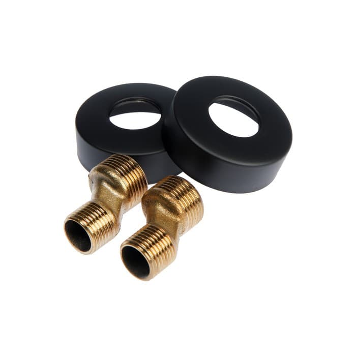 Душевая система «ОПТИМА» 14445, однорычажная, тропический душ, лейка, чёрная