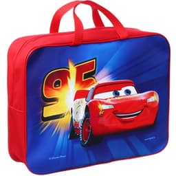 Папка с ручками текстильная А4, 35×27×10 см, «Тачки»