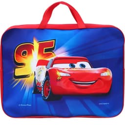 Папка с ручками текстильная А4, 35×27×10 см, «Тачки»