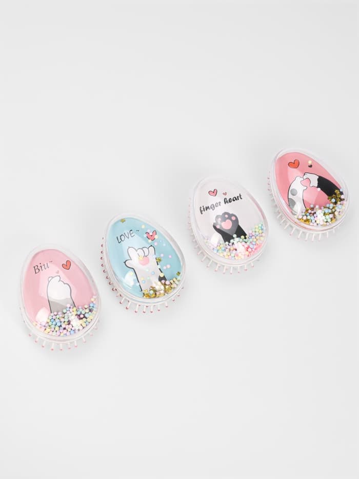 Расчёска - шейкер «Лапки», 5.5×9(±1) см, МИКС