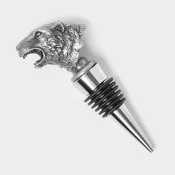 Пробка для бутылки Magistro «Тигр», 10.5 см, серебристая