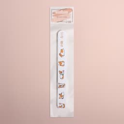 Пилка для ногтей «Корги», прямая, 180/240 грит, 18 см