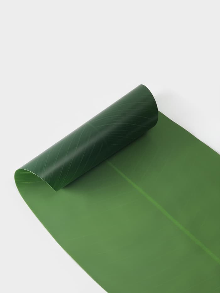 Дорожка на стол «Лист», 106×46 см, зелёная