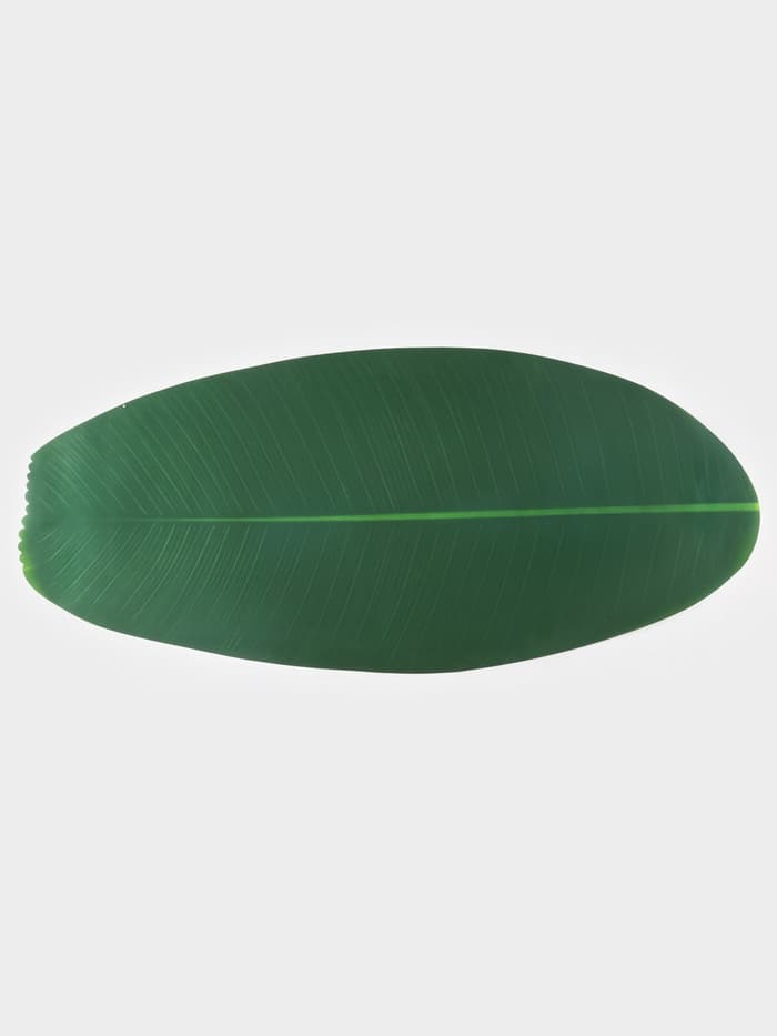 Дорожка на стол «Лист», 106×46 см, зелёная