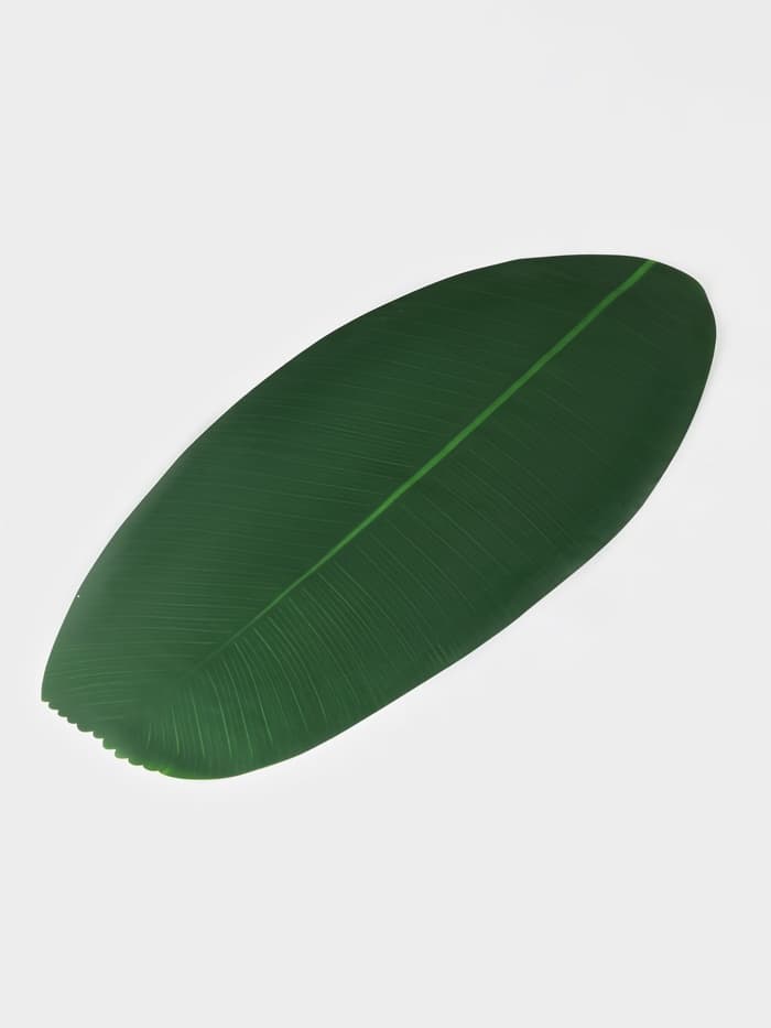 Дорожка на стол «Лист», 106×46 см, зелёная