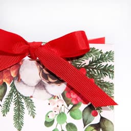 Пакет подарочный новогодний с лентой «С Новым годом», 13×23×7 см