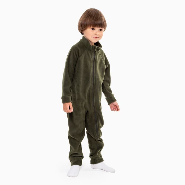 Комбинезон для мальчика, цвет хаки, рост 74-80 см