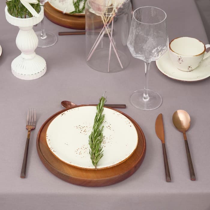 Скатерть «Этель» Kitchen, 150×110 см, 100% хлопок, саржа 220 г/м², сиреневая